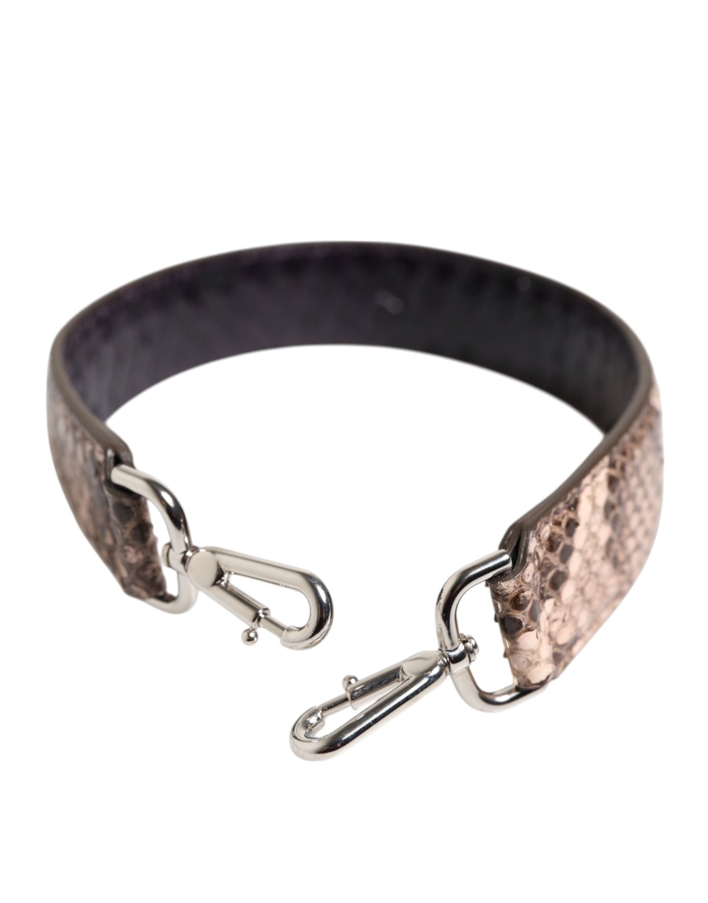 Dolce & Gabbana Brauner Schultergurt für Handtaschenzubehör aus exotischem Leder