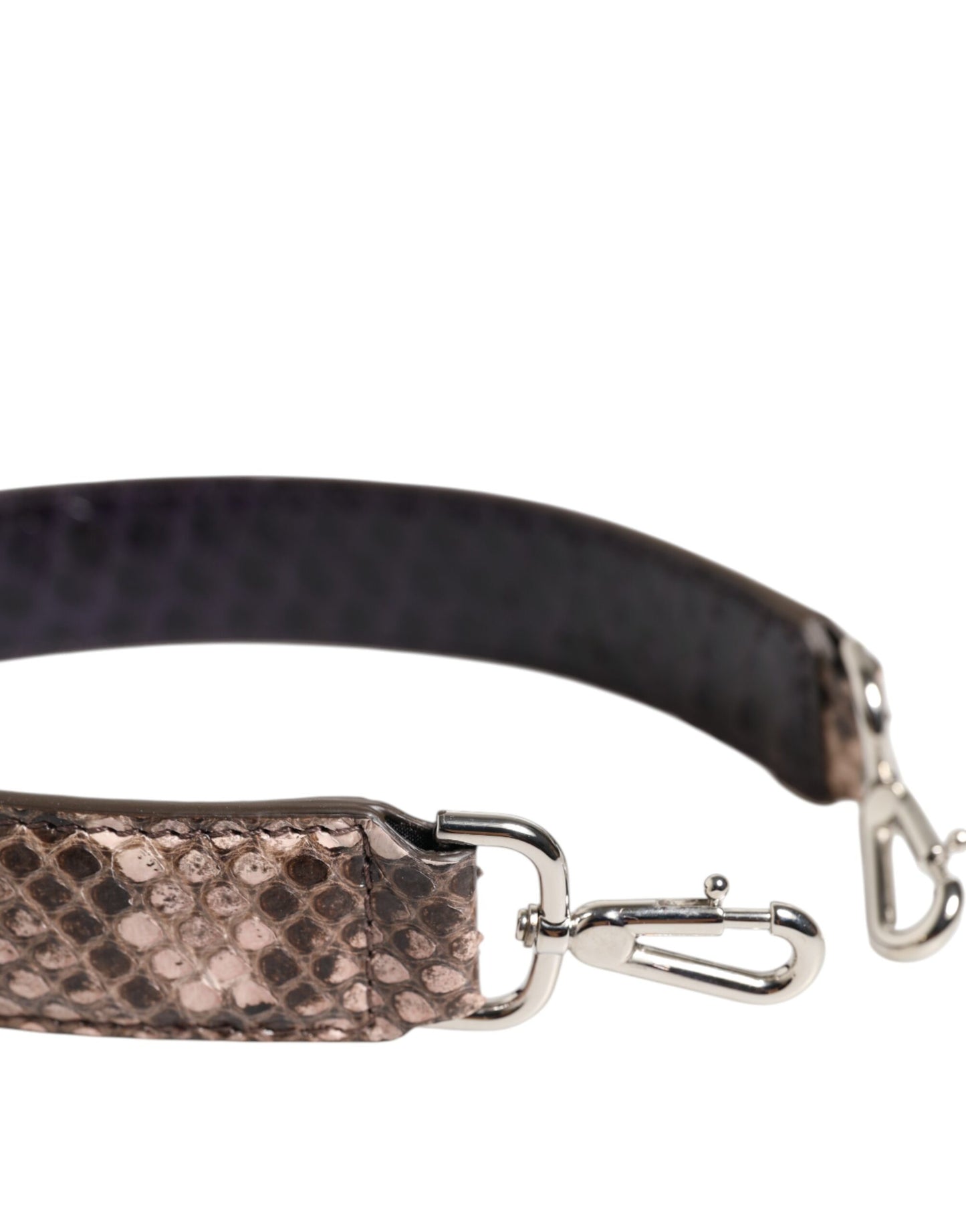 Dolce & Gabbana Brauner Schultergurt für Handtaschenzubehör aus exotischem Leder