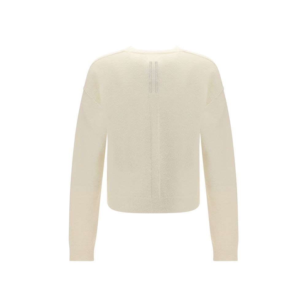 Rick Owens White Alpaca Vicugna Pacos Sweatshirt