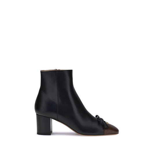 Valentino Garavani Black Goatskin Ankle Boots