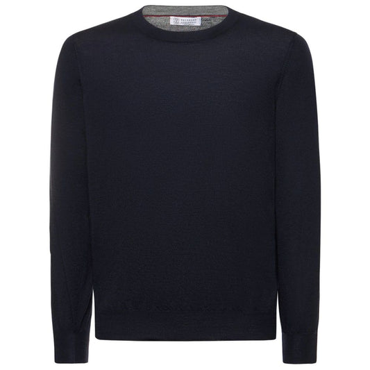 Brunello Cucinelli Blauer Kaschmir-Herrenpullover
