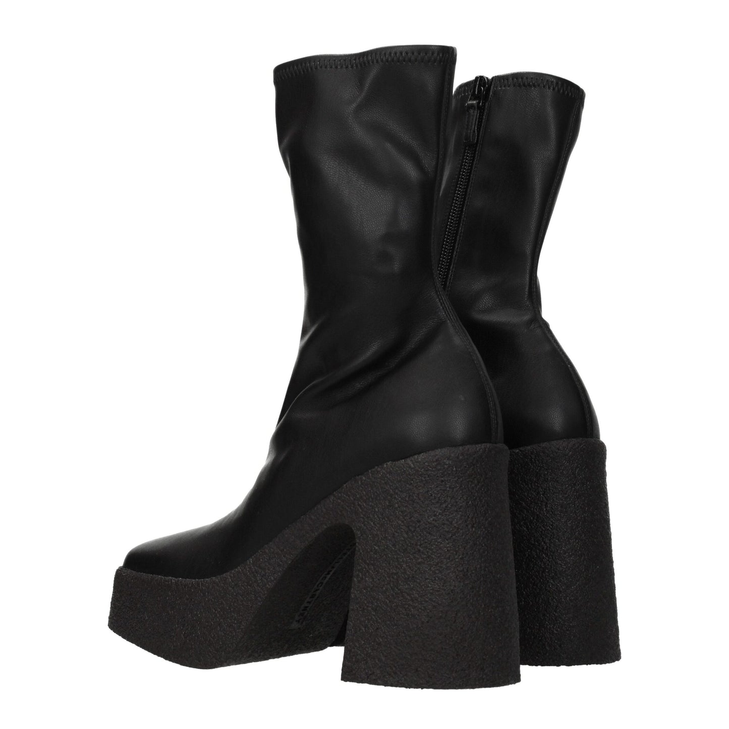 Stella McCartney – Schwarze Lederstiefeletten