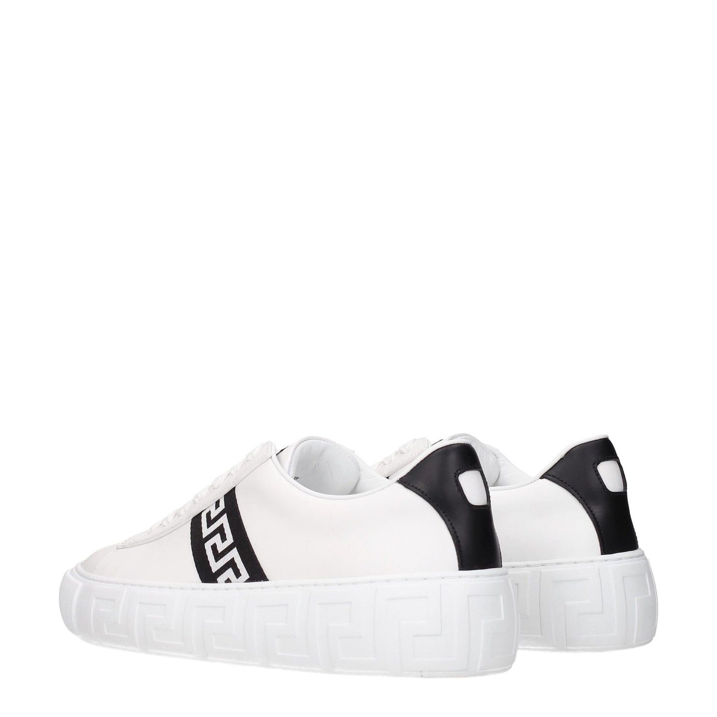 Weiße Ledersneaker von Versace