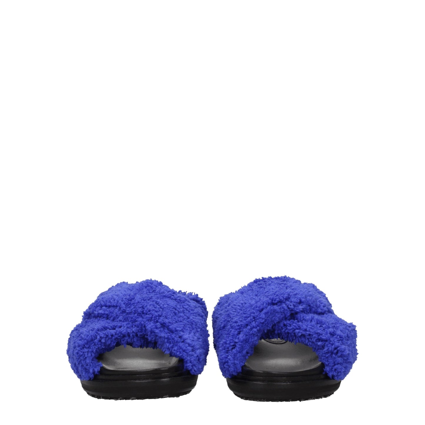 Marni Lila Stoff Hausschuhe Sandalen