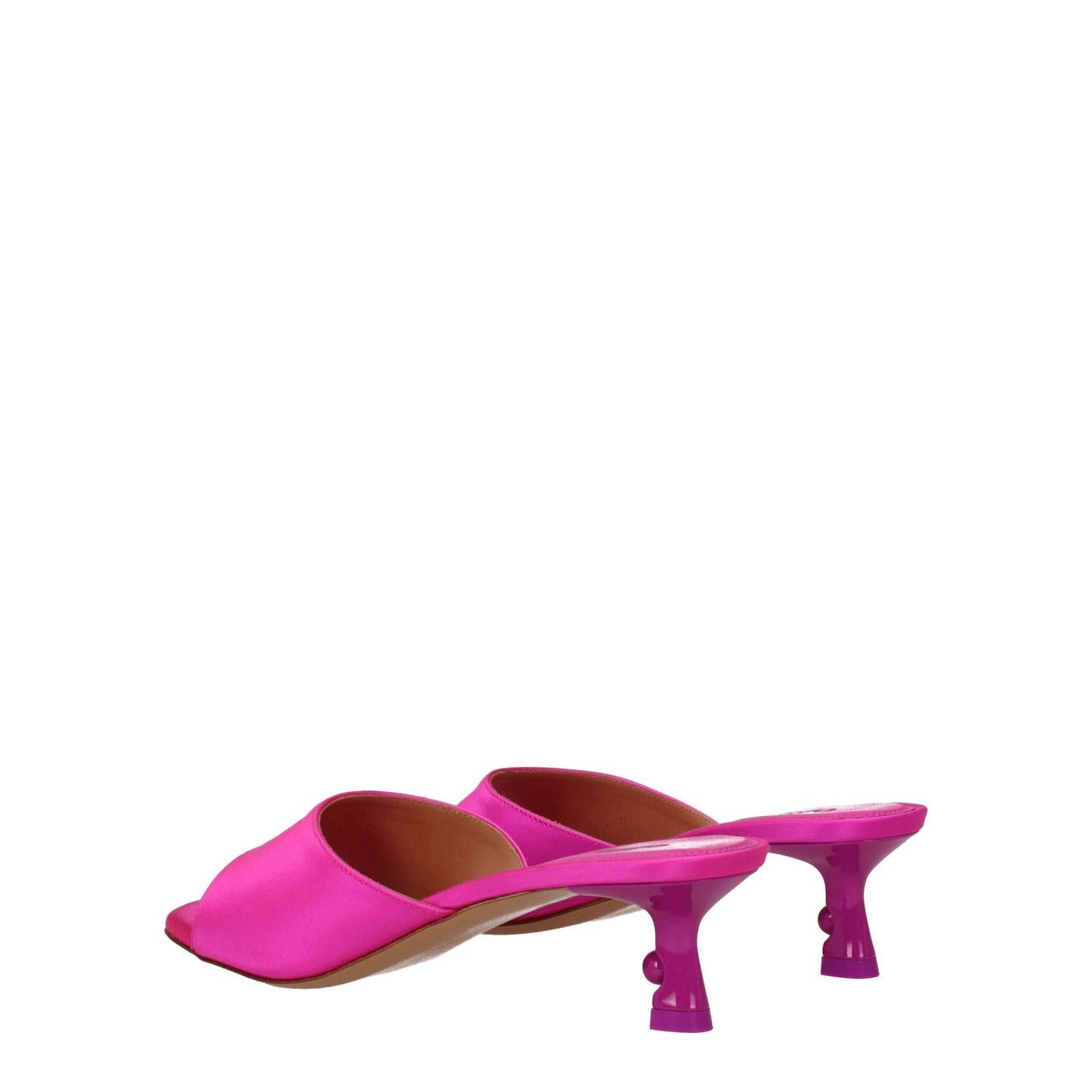 Off-White Pink Satin Stiletto Heels Sandalen