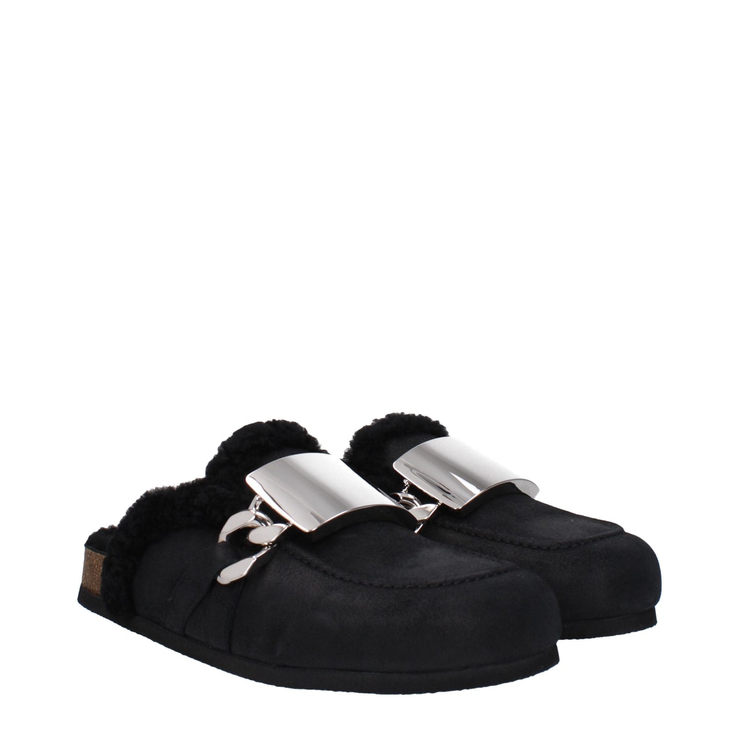 Jw Anderson – Schwarze Hausschuhe aus Leder