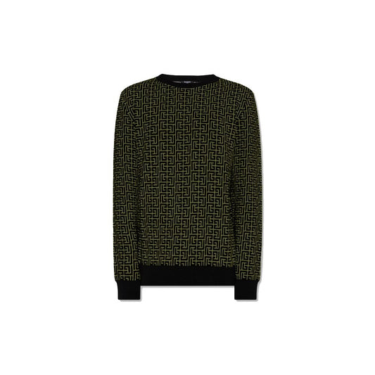 Balmain Grüner Wollpullover
