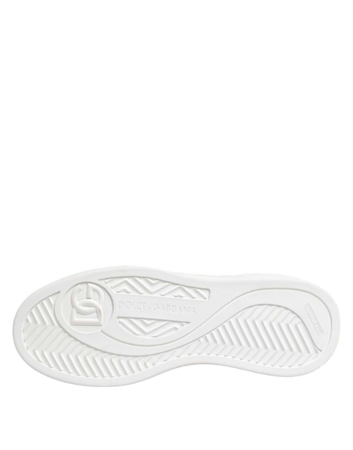 Dolce & Gabbana Weiße Miami Leder Low Top Sneakers Schuhe