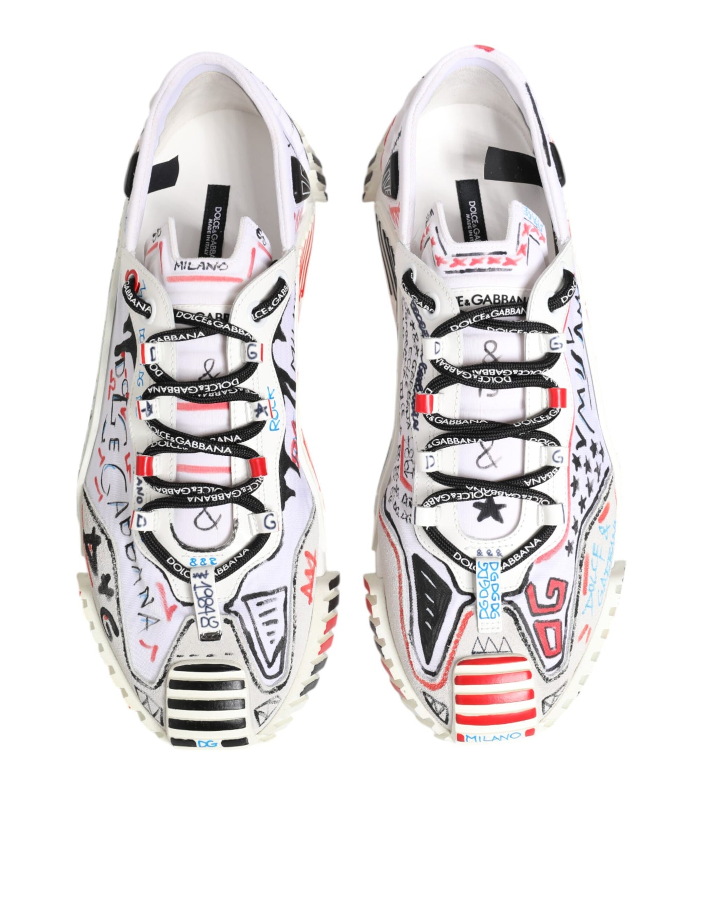 Dolce & Gabbana Multicolor Low Top NS1 Herren Sneakers Schuhe