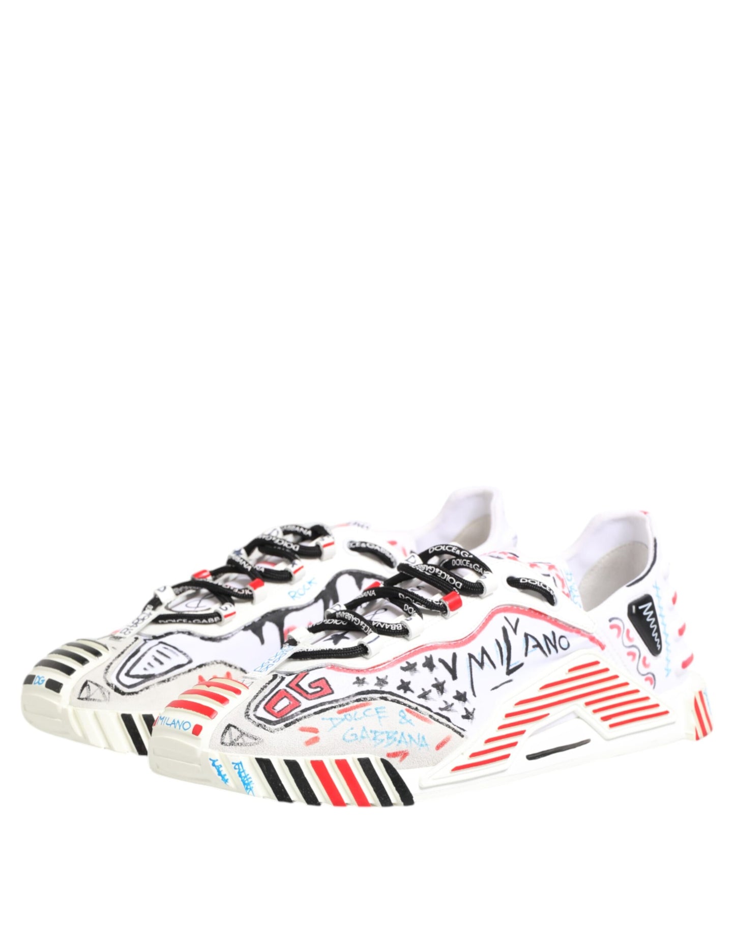 Dolce & Gabbana Multicolor Low Top NS1 Herren Sneakers Schuhe