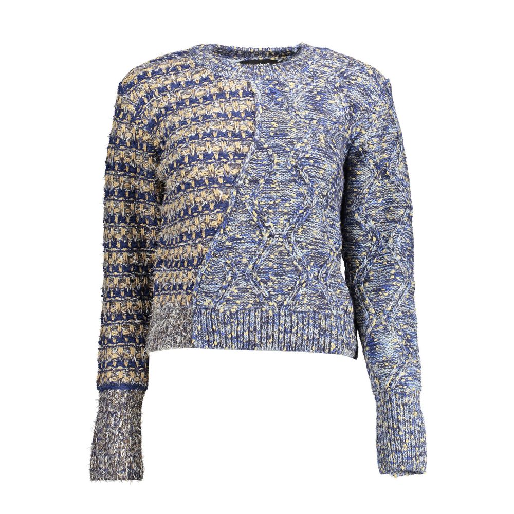 Desigual Blauer Polyesterpullover