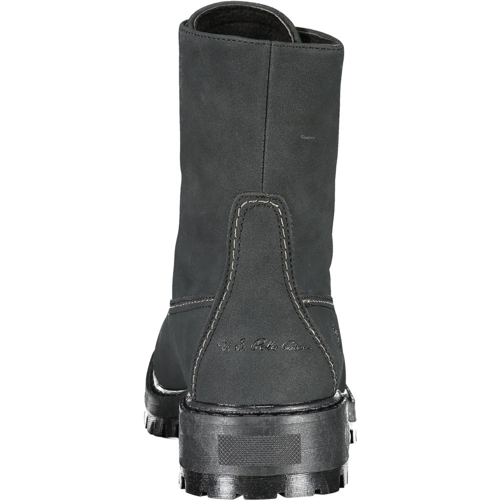 US POLO ASSN. Schwarzer Polyesterstiefel