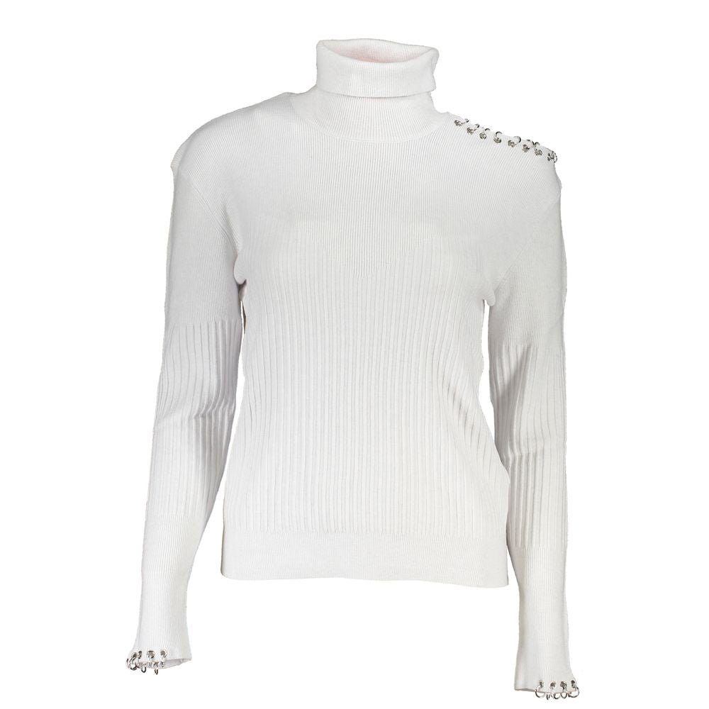 Grauer Baumwollpullover von Patrizia Pepe