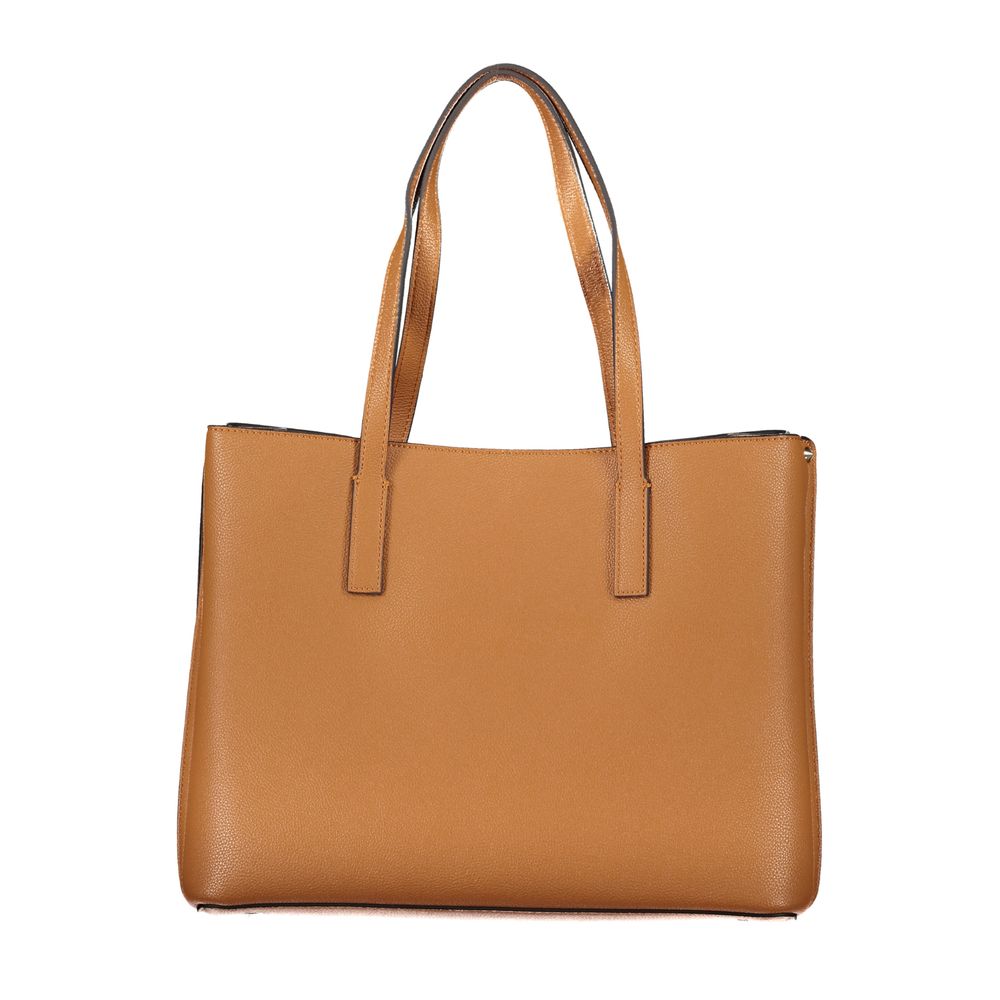 Guess Jeans – Braune Polyethylen-Handtasche