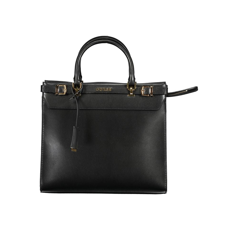 Guess Jeans – Schwarze Polyethylen-Handtasche