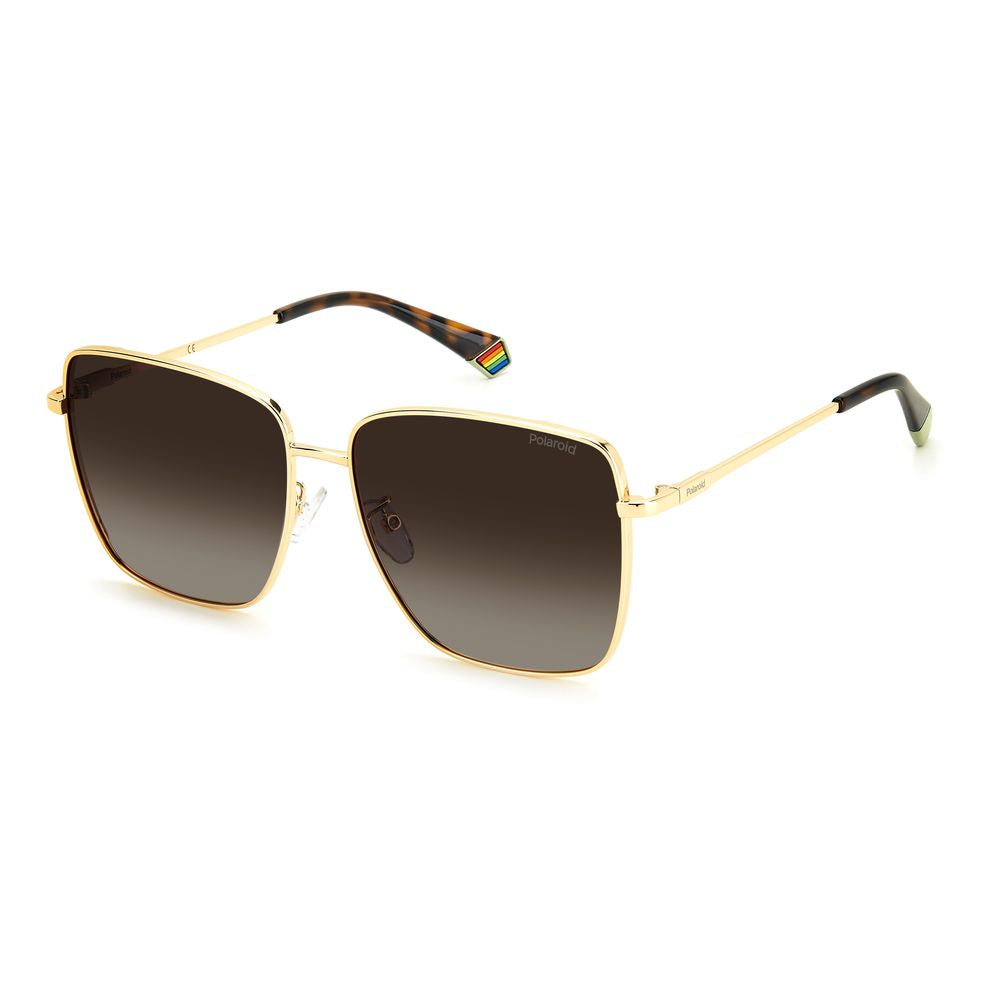 Polaroid Sonnenbrille aus goldenem Metall