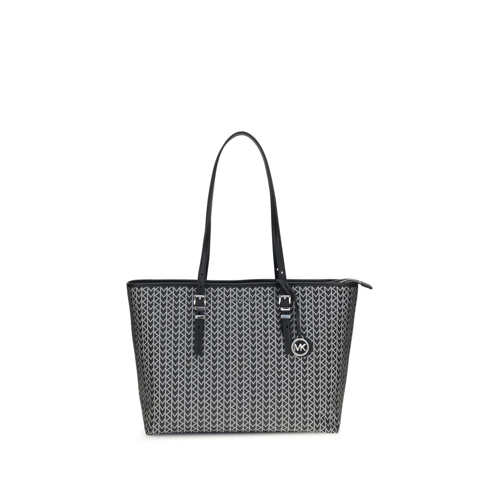 Michael Kors Quinn large jacquard logo Tote Bag