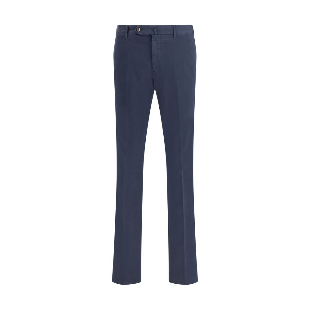 PT Torino Blue Cotton Casual Pants