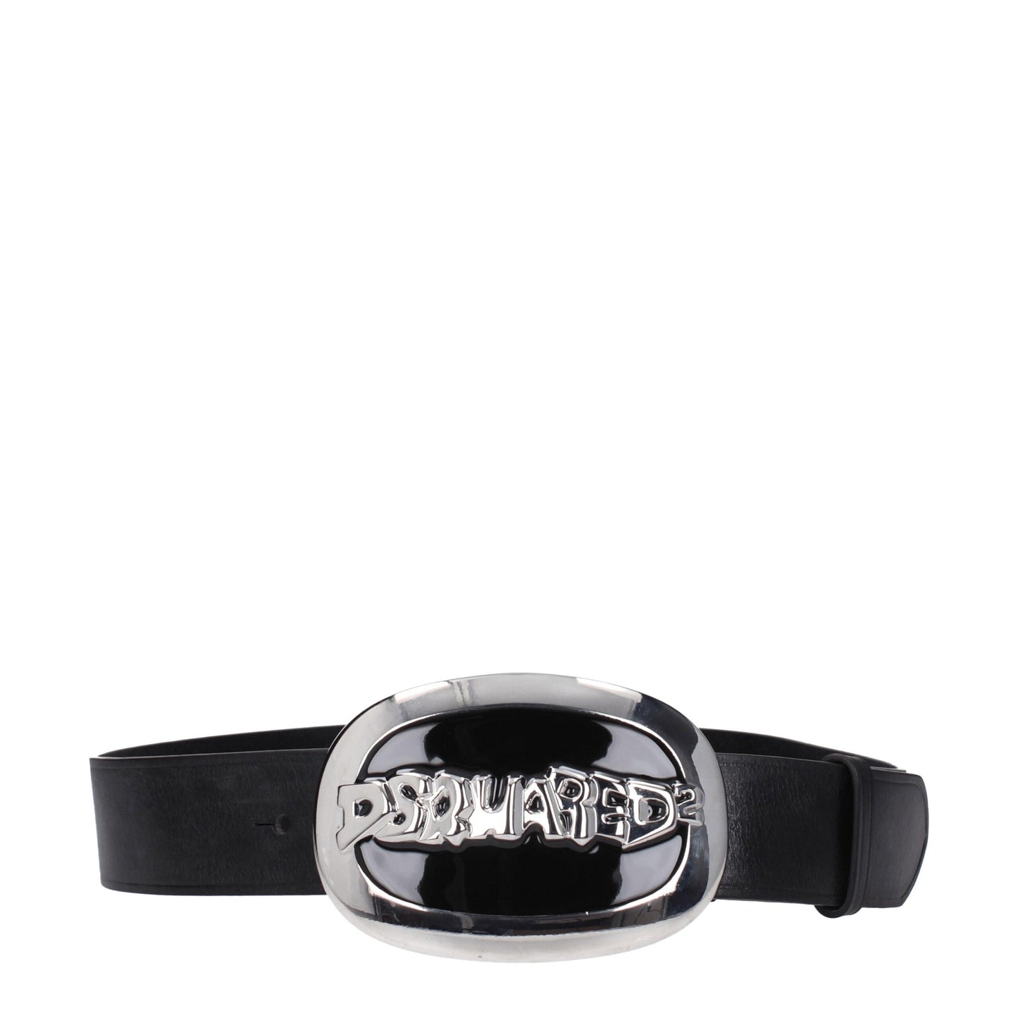 Dsquared² Black Leather Belt