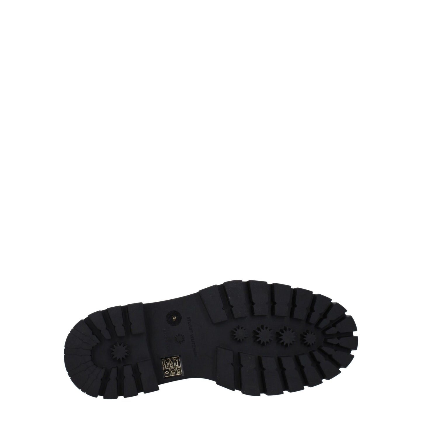 Stuart Weitzman – Schwarze Lederstiefeletten