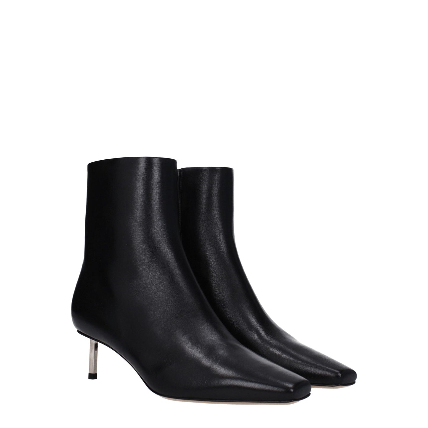 Off-White – Schwarze Lederstiefeletten