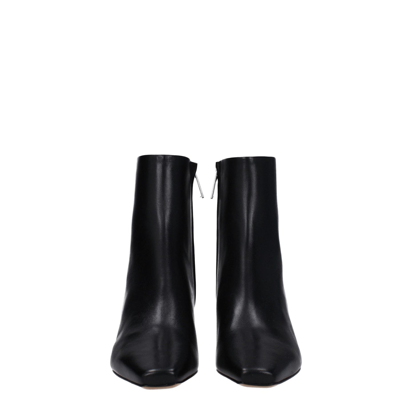 Off-White – Schwarze Lederstiefeletten
