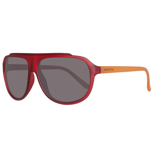 Benetton – Rote Sonnenbrille mit Spritzguss