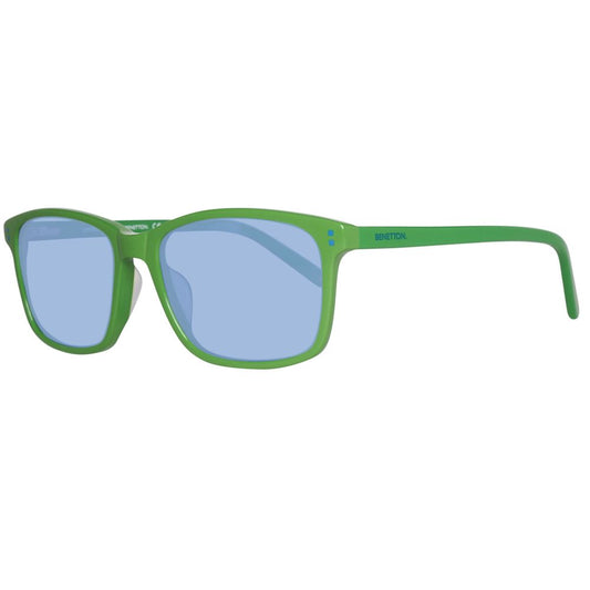 Benetton Grüne Sonnenbrille aus Kunststoff