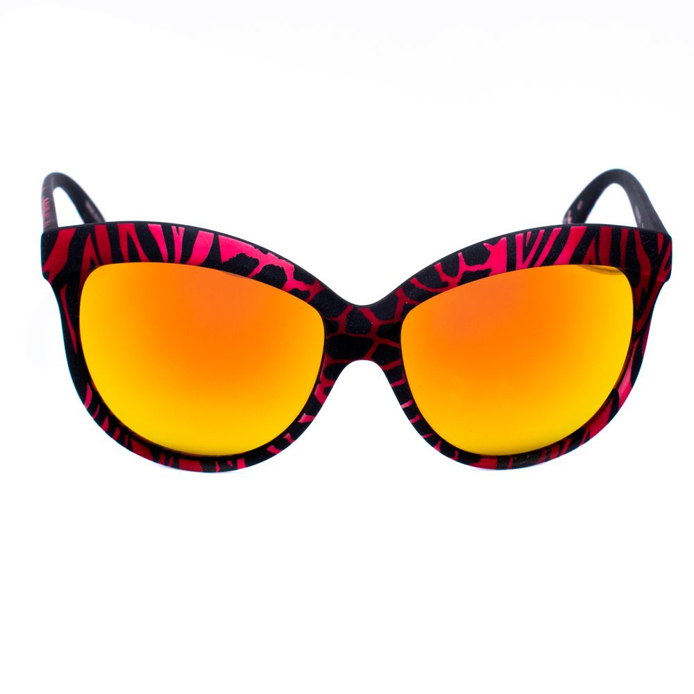 Italia Independent – Rote Acetat-Sonnenbrille