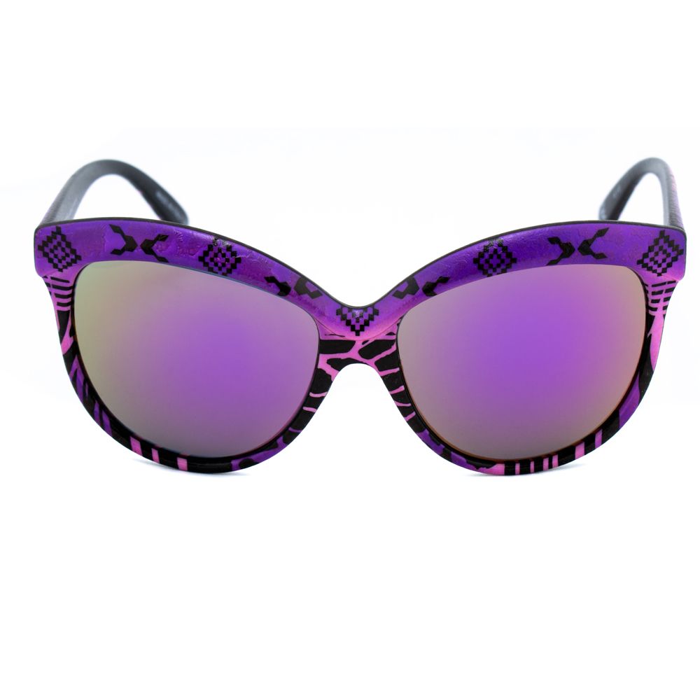 Italia Independent – Lilafarbene Acetat-Sonnenbrille