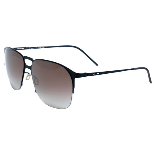 Italia Independent Schwarze Metall-Sonnenbrille