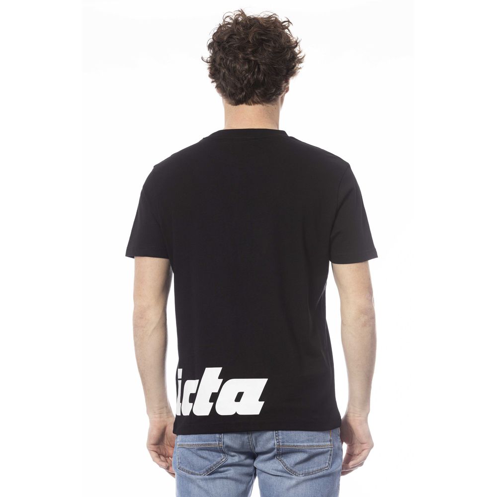 Invicta Schwarzes Baumwoll-T-Shirt für Herren