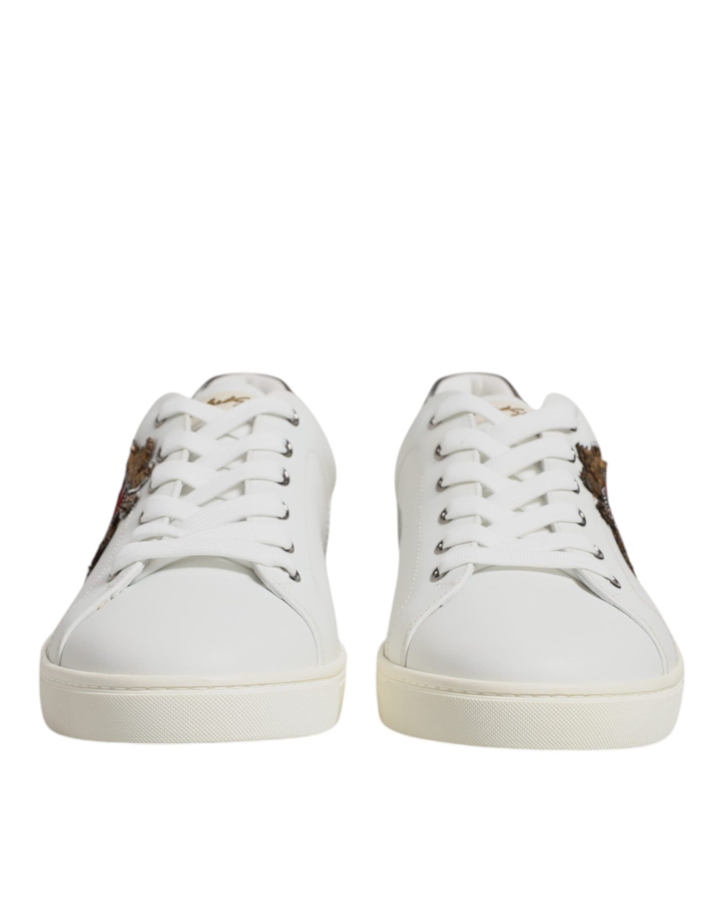 Dolce & Gabbana Weiße Sacred Heart Männer Low Top Sneakers Schuhe