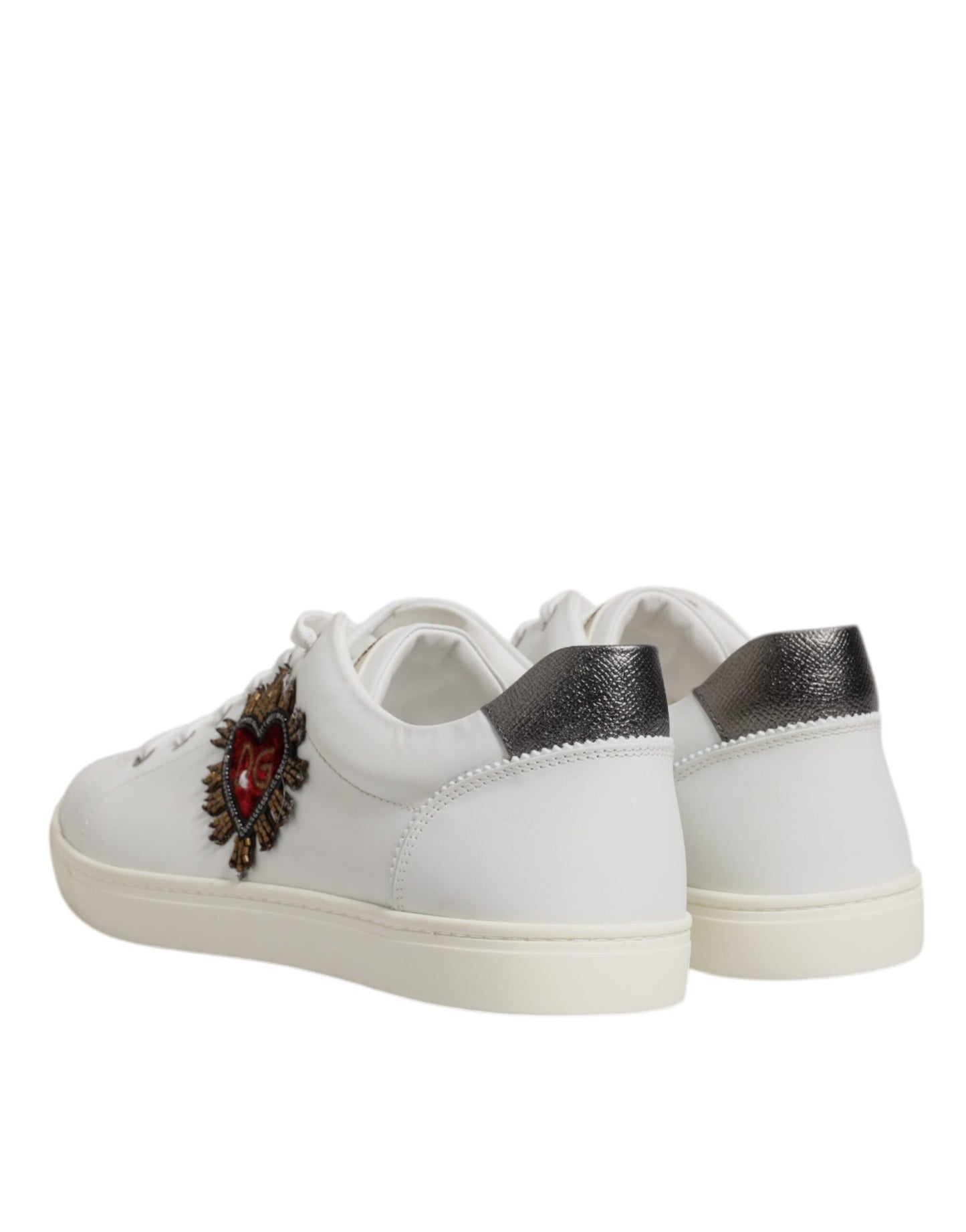 Dolce & Gabbana Weiße Sacred Heart Männer Low Top Sneakers Schuhe
