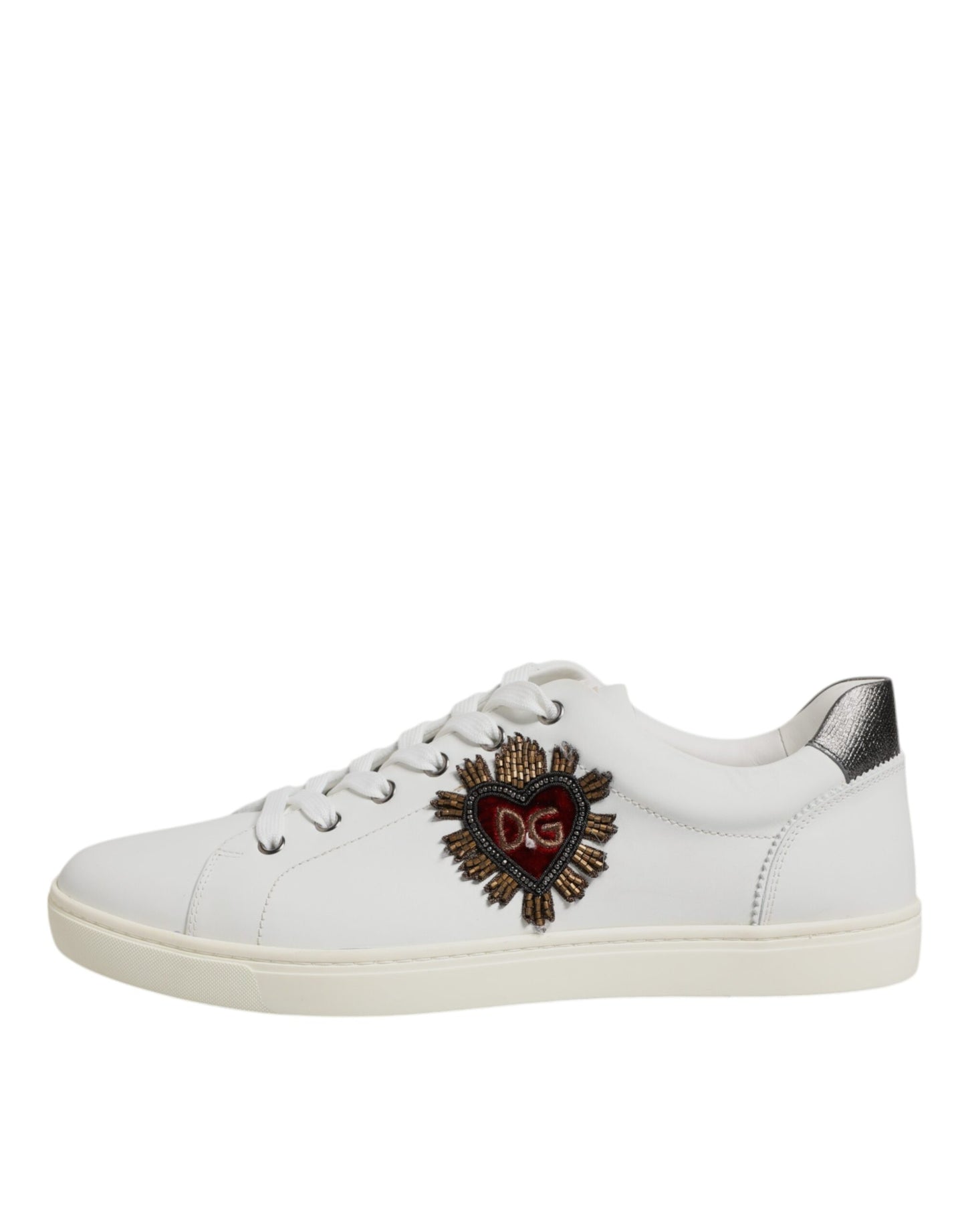 Dolce & Gabbana Weiße Sacred Heart Männer Low Top Sneakers Schuhe
