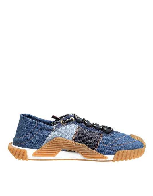 Dolce & Gabbana – Blaue Schnürschuhe mit niedrigem Oberteil NS1