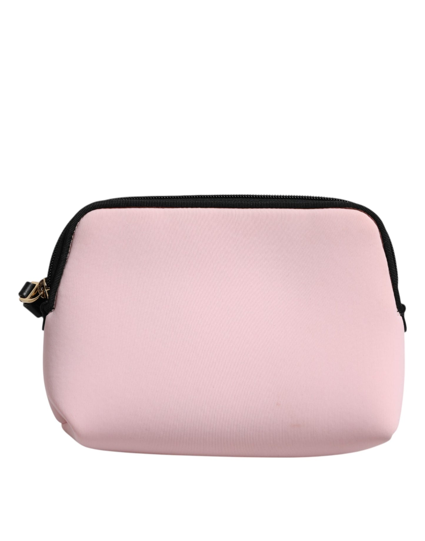 Dolce & Gabbana Pink Solid Nylon DG Logo Print Clutch Zip Bags Beuteltasche