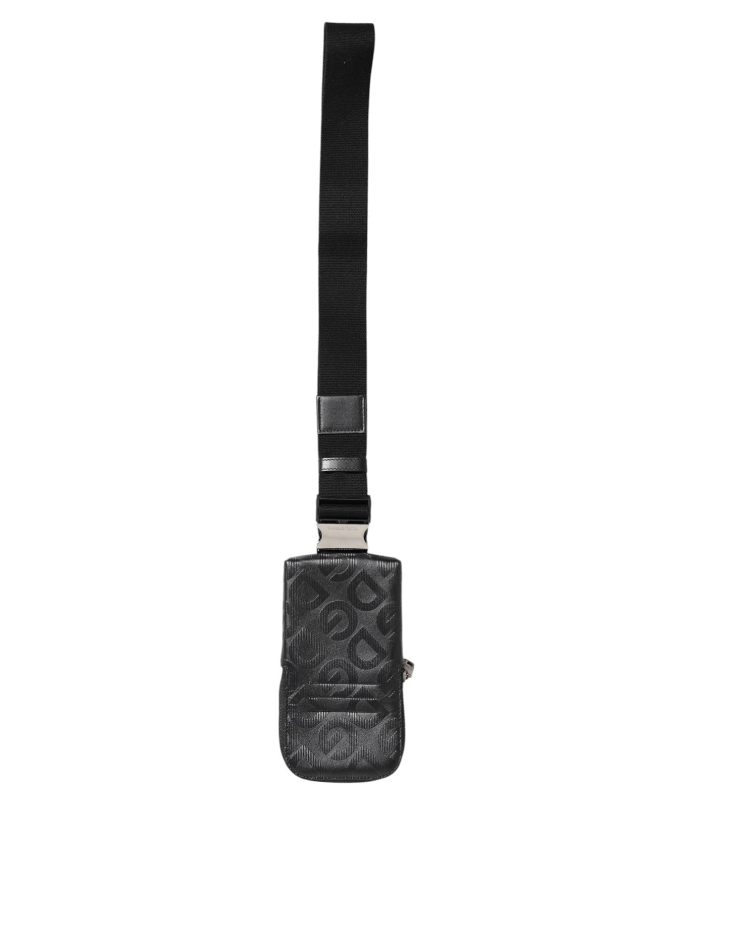 Dolce & Gabbana Grey DG Logo Mania Geldbörse Telefon Gürtel Taille Herren Borse Tasche