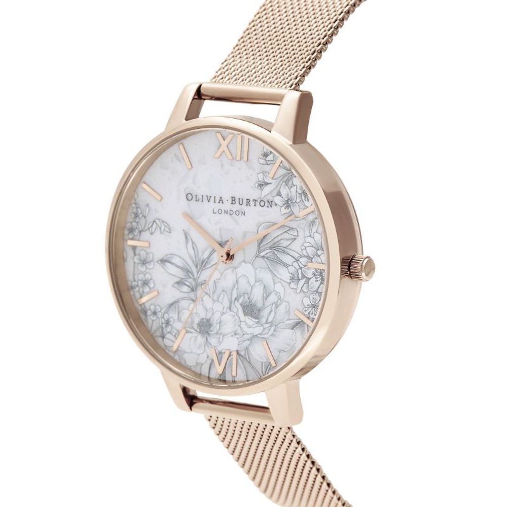 Olivia Burton – Mehrfarbige Edelstahluhr