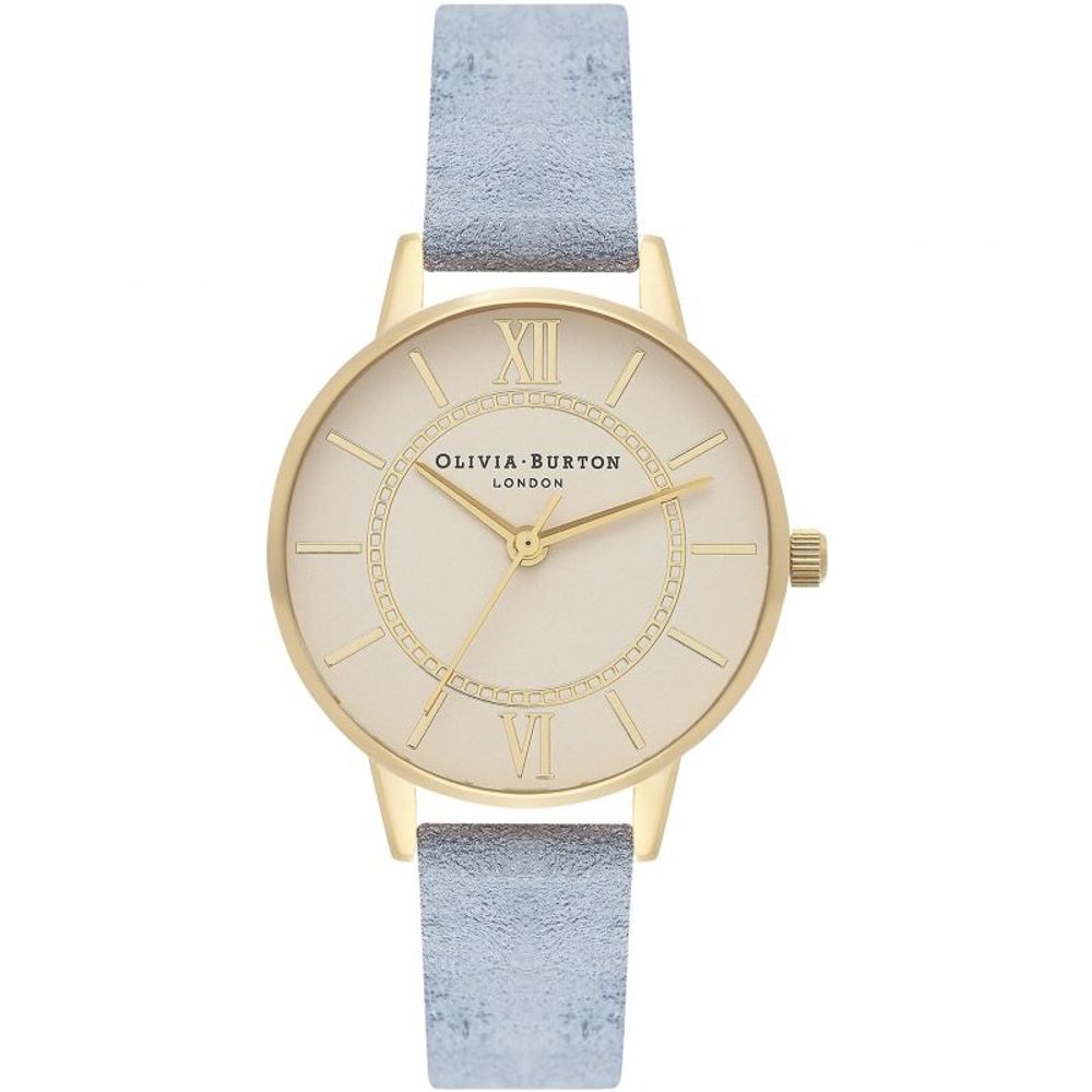 Olivia Burton – Blaue Kunstlederuhr