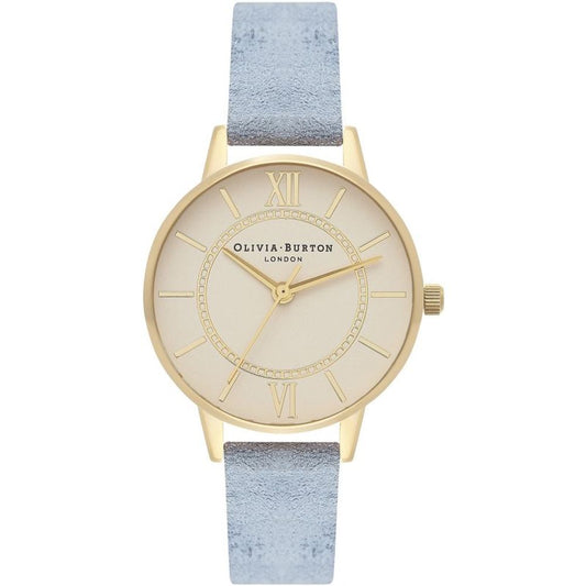 Olivia Burton – Blaue Kunstlederuhr