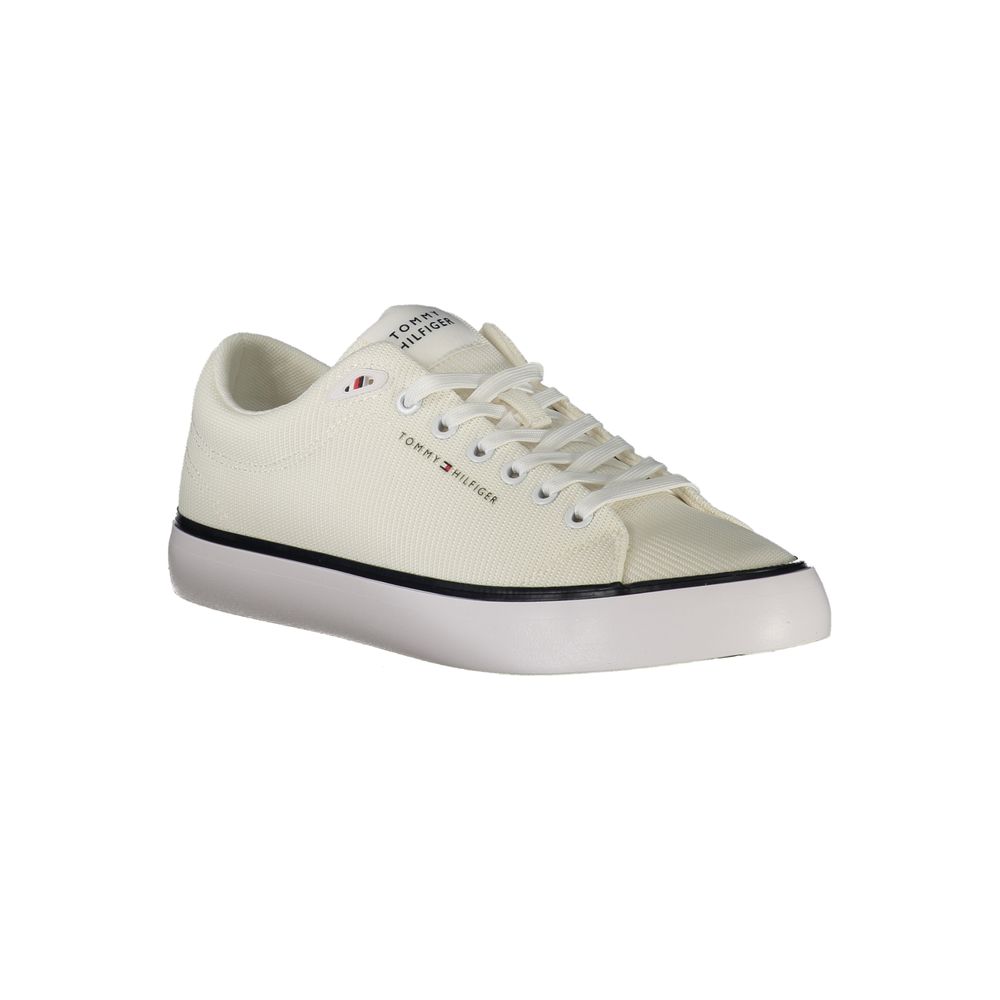 Tommy Hilfiger White Polyester Men Sneaker
