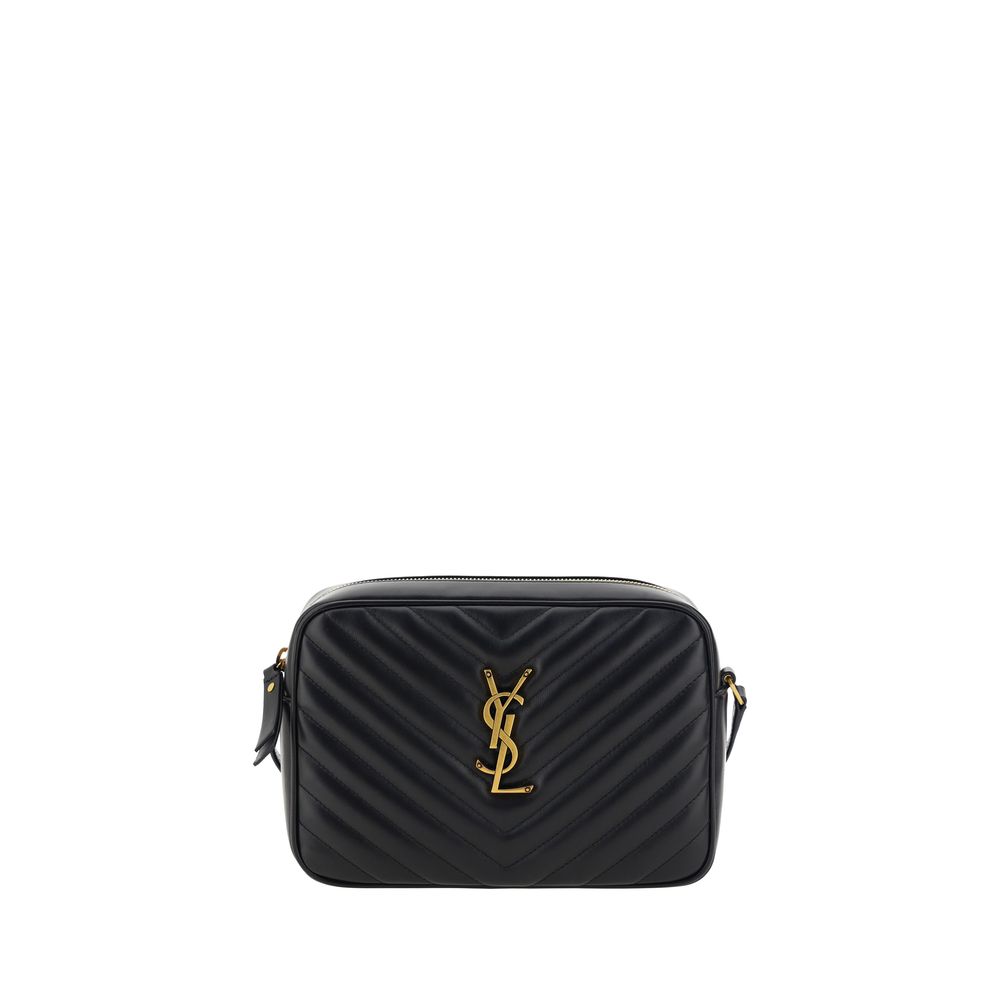 Saint Laurent Black Calf Leather Bos Taurus Shoulder Bag