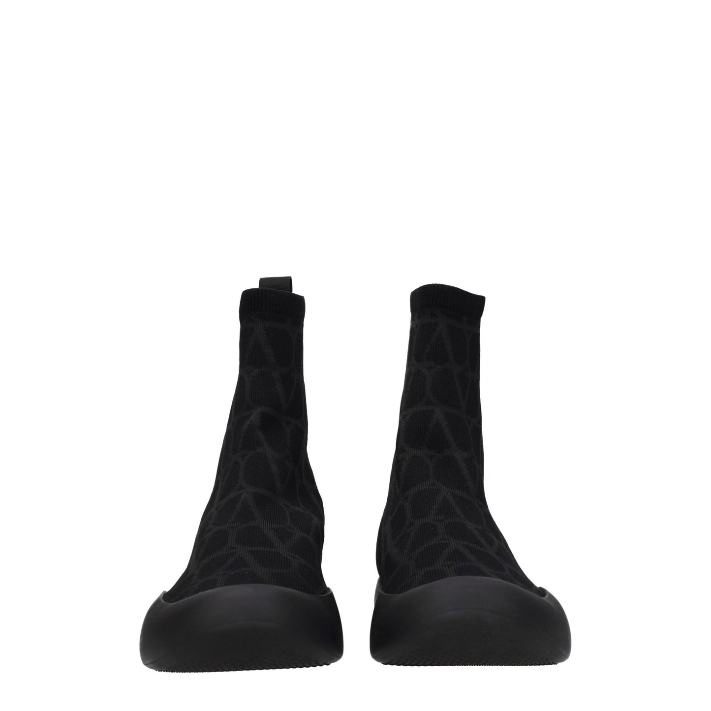Valentino Garavani – Hohe Sneakers aus schwarzem Stoff