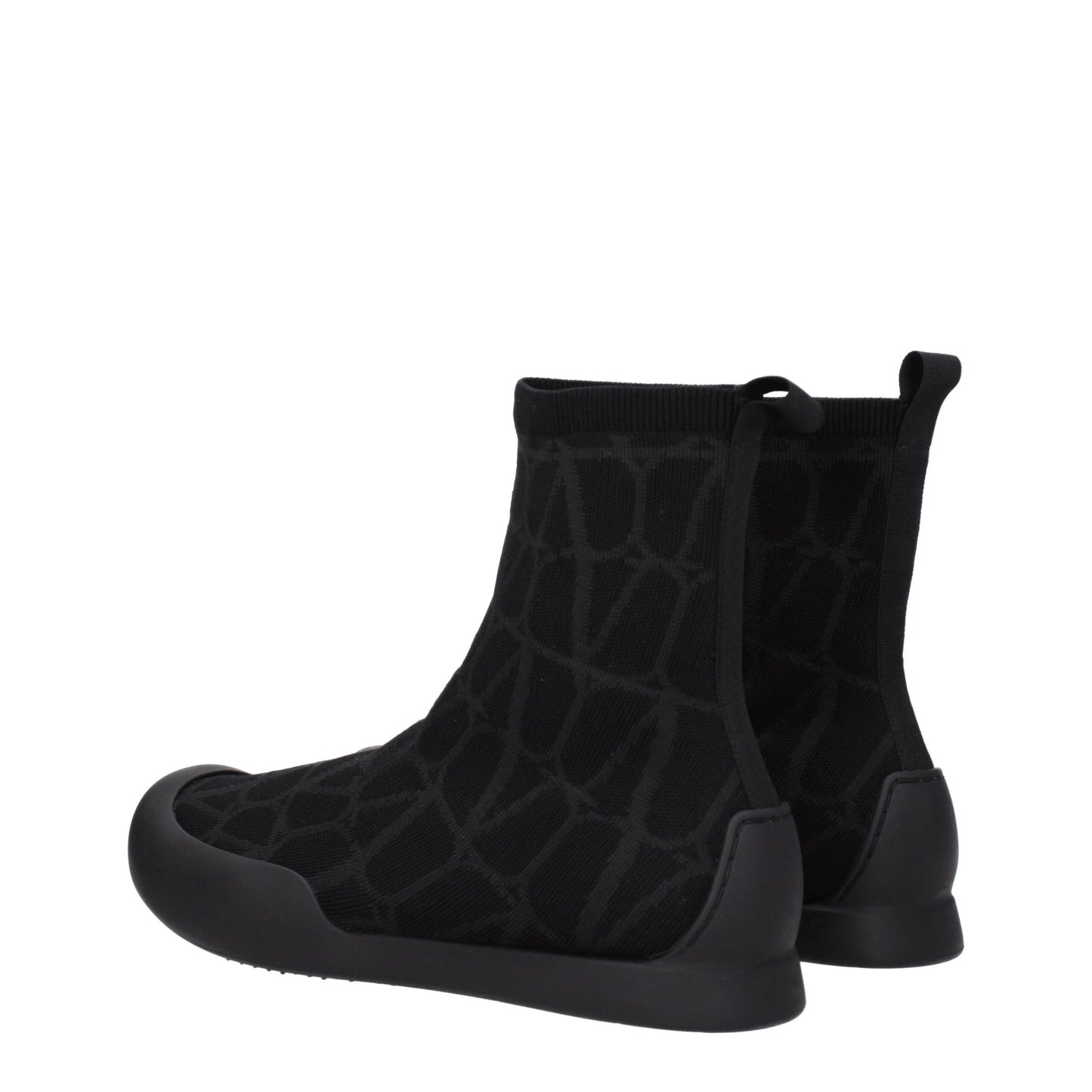 Valentino Garavani – Hohe Sneakers aus schwarzem Stoff