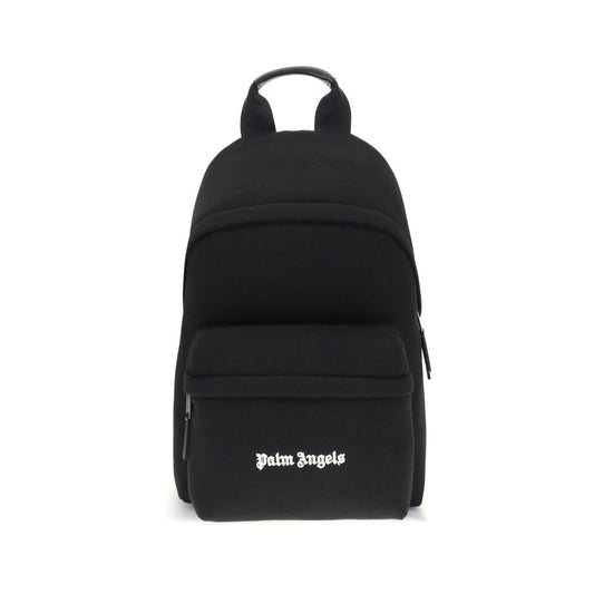 Palm Angels Black Polyester Backpack