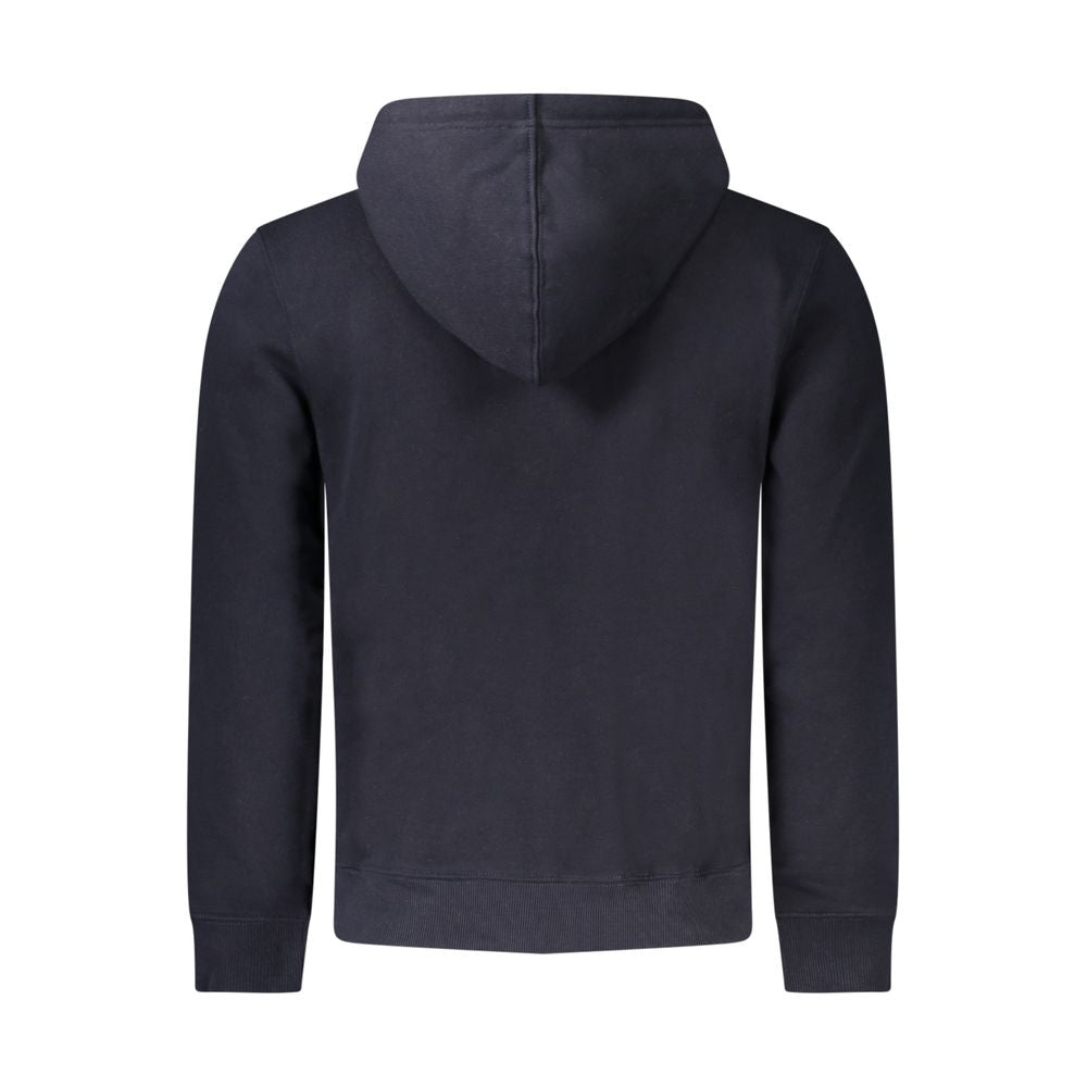 Guess Jeans Blue Organic Cotton Men Sweater Hoodie