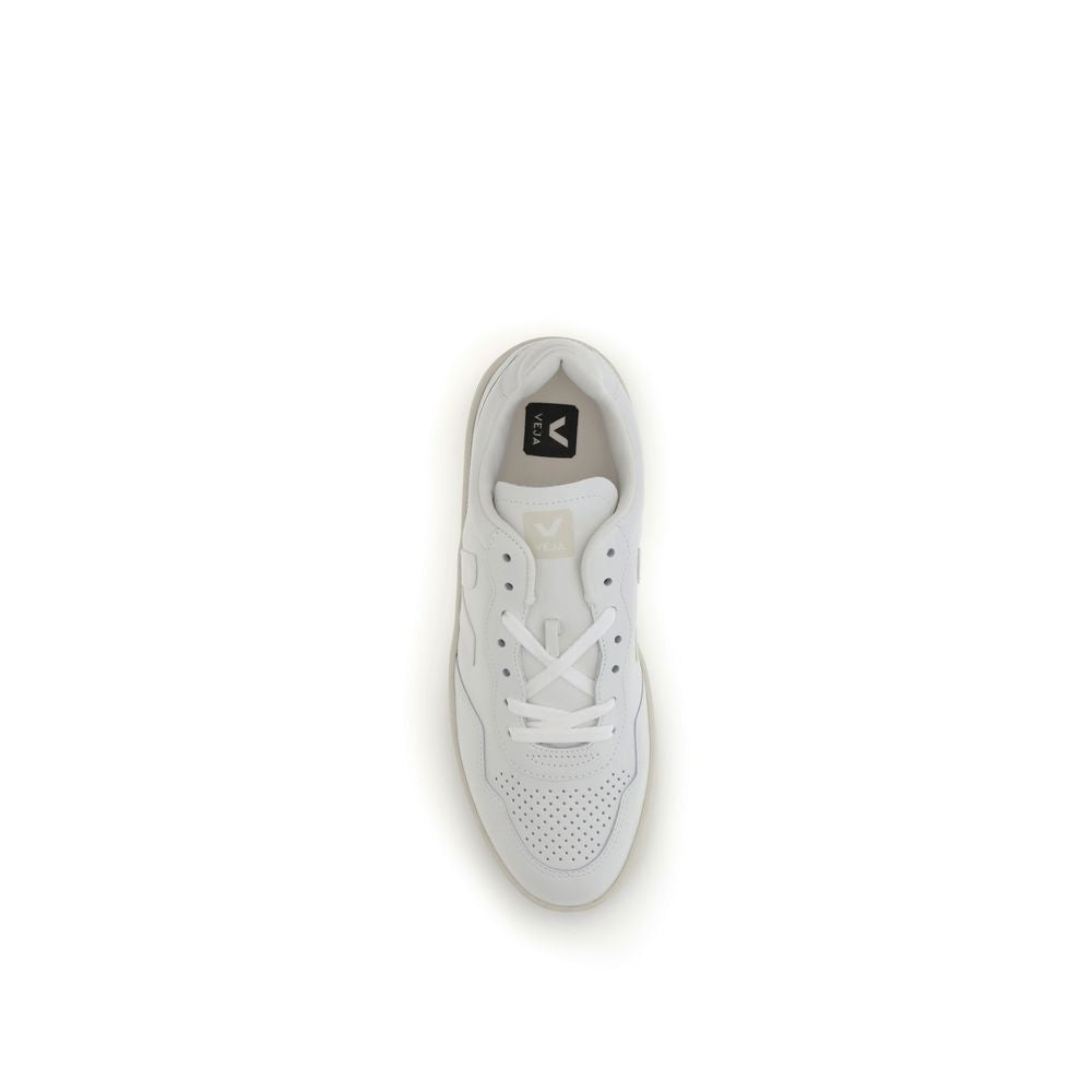 Veja White Leather Low Top Sneakers