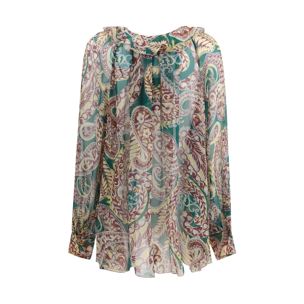 Etro Multicolor Silk Pattern Shirt