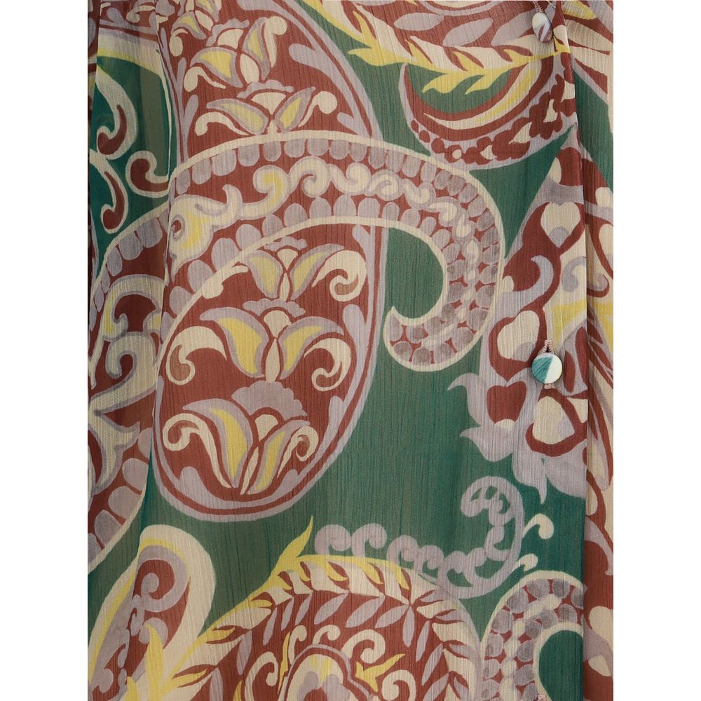 Etro Multicolor Silk Pattern Shirt